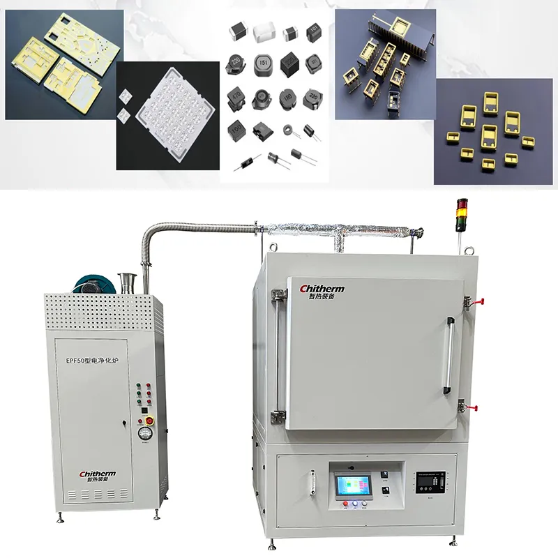 HRF512-07N Model Muffle Furnace with 800*800*800mm Chamber and 650°C Rated Temperature for Industrial Ceramic Drying 2