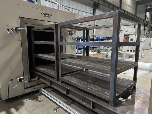 Precision Temperature Control Hrf1350-06 Hot Air Trolley Furnace + Online Monitoring Electric Purification Furnace