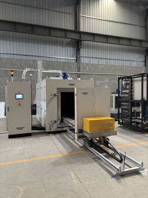 Precision Temperature Control Hrf1350-06 Hot Air Trolley Furnace + Online Monitoring Electric Purification Furnace