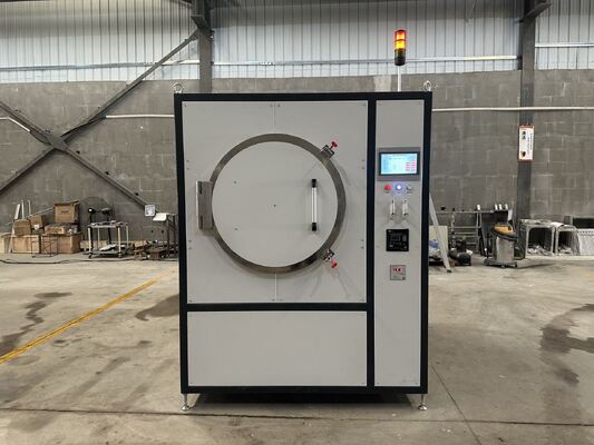 Model HWF160-10NH Vacuum Atmosphere Retort Furnace with 500×500×650mm Chamber 1100ºC Max Temp and SUS 310S Muffle