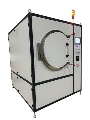 HWF160-10NH Vacuum Muffle Furnace with 500x500x650mm Chamber for Ceramic Sintering in Vacuum/Nitrogen/Hydrogen Atmosphere